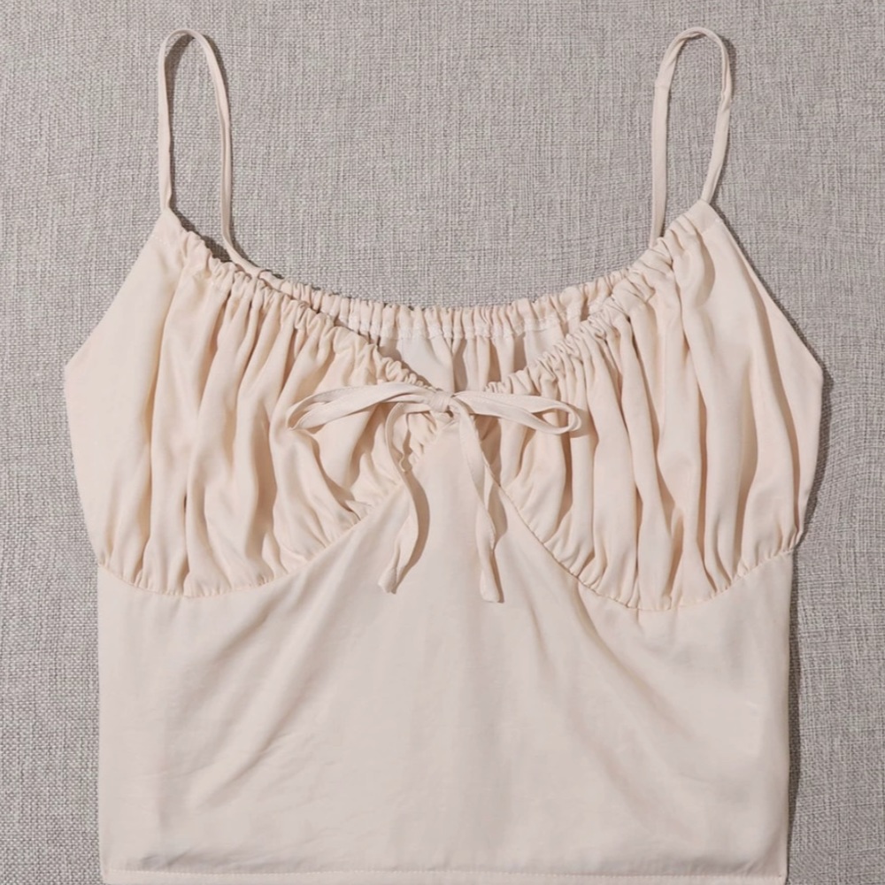 Shein Bustier Knot Front Stirred Cami Top Size S